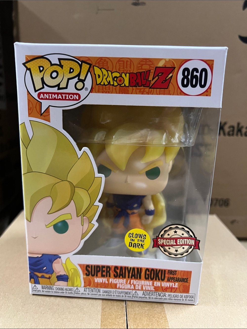 Funko Pop! Animation Super Saiyan Goku - Yellow, Orange